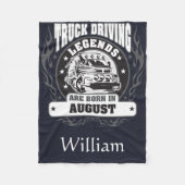 Vrachtwagenchauffeurs zijn geboren in augustus Naa Fleece Deken (Voorkant)