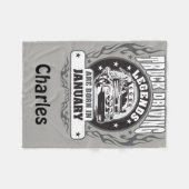 Vrachtwagenchauffeurs zijn geboren in januari, naa fleece deken (Voorkant (Horizontaal))