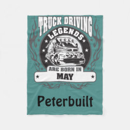 Vrachtwagenchauffeurs zijn geboren in mei Naam toe Fleece Deken