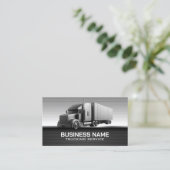 Vrachtwagendienst Moderne Metaal Professionele Bes Visitekaartje (Staand voorkant)