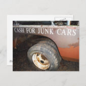  vrachtwagengeld voor junk Car Sign Briefkaart (Voorkant / Achterkant)
