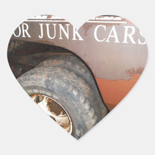  vrachtwagengeld voor junk Car Sign Hart Sticker (Voorkant)
