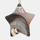  vrachtwagengeld voor junk Car Sign Keramisch Ornament (Links)