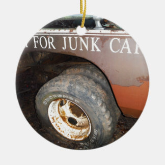  vrachtwagengeld voor junk Car Sign Keramisch Ornament