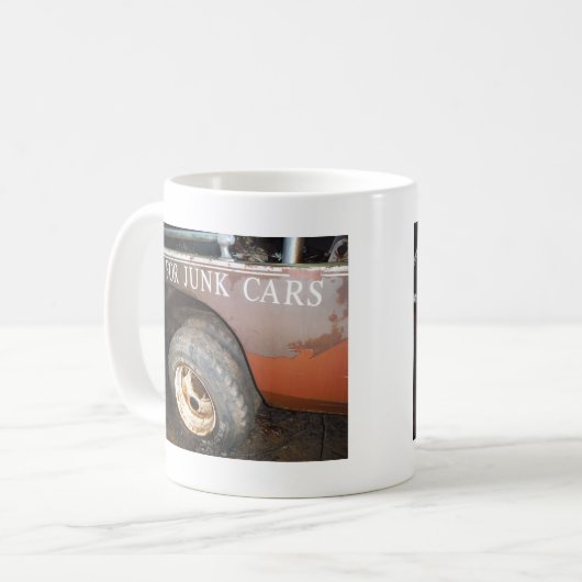  vrachtwagengeld voor junk Car Sign Koffiemok (Voorkant links)