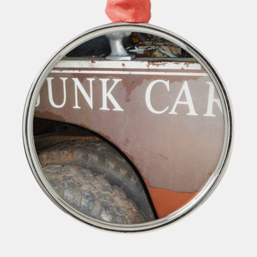  vrachtwagengeld voor junk Car Sign Metalen Ornament (Voorkant)