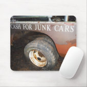  vrachtwagengeld voor junk Car Sign Muismat (Met muis)