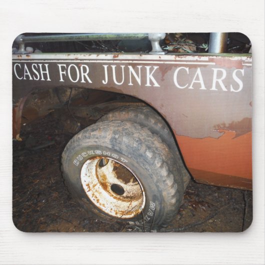  vrachtwagengeld voor junk Car Sign Muismat (Voorkant)