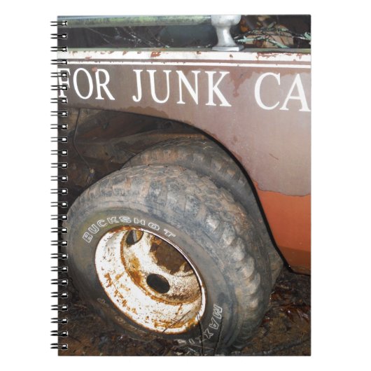  vrachtwagengeld voor junk Car Sign Notitieboek (Voorkant)