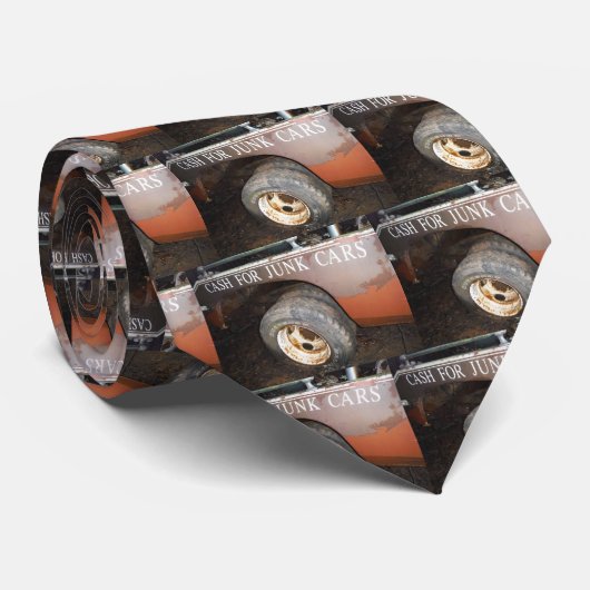 vrachtwagengeld voor junk Car Sign Stropdas (Opgerold)