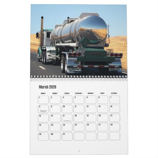 Vrachtwagenkalender Kalender (Mar 2026)