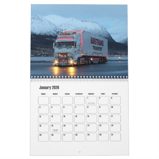 Vrachtwagenkalender Kalender (Jan 2026)
