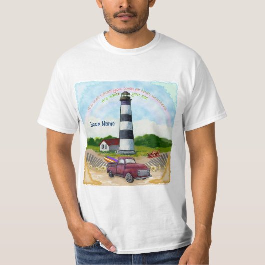 Vrachtwagenkeuze vuurtoren t-shirt (Voorkant)