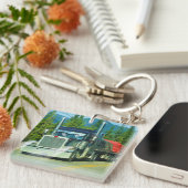 Vrachtwagenkunst voor vrachtwagenliefhebbers sleutelhanger (Voorkant Rechts)