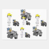 Vrachtwagenlading van harten - FIFOHearts Inpakpapier Vel (Voorkant)