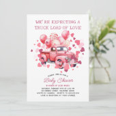 Vrachtwagenlading van Liefde Roze Valentijn Baby s Kaart (Staand voorkant)