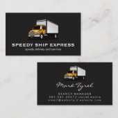 Vrachtwagenlevering Visitekaartje (Voorkant / Achterkant)