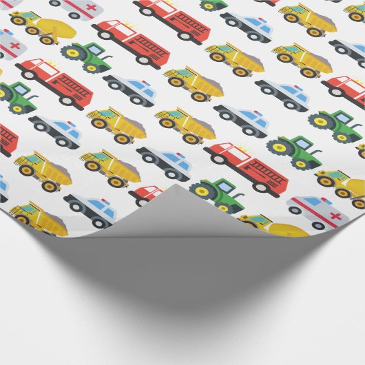 vrachtwagenomvergooiend glanzend verpakkingspapier cadeaupapier (Hoek)