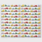 vrachtwagenomvergooiend glanzend verpakkingspapier cadeaupapier (Vlak)