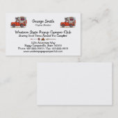 Vrachtwagenpark, RV, aanhangwagen of cabine Visitekaartje (Voorkant / Achterkant)