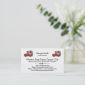 Vrachtwagenpark, RV, aanhangwagen of cabine Visitekaartje (Staand voorkant)