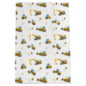 Vrachtwagenpartij voor constructiedronk medium cadeauzakje (Achterkant)