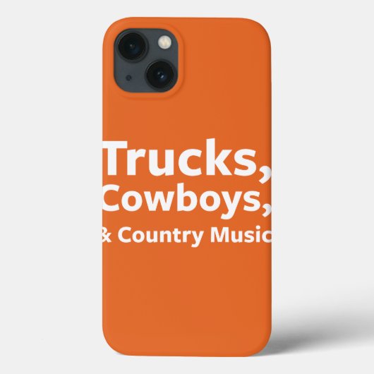 Vrachtwagens, cowboys en country Music Case-Mate iPhone Case (Achterkant)
