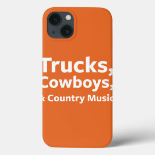 Vrachtwagens, cowboys en country Music iPhone 13 Hoesje