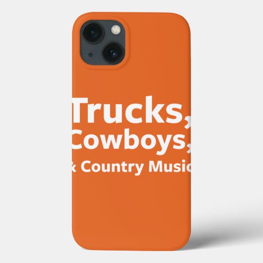 Vrachtwagens, cowboys en country Music Case-Mate iPhone Case (Achterkant)