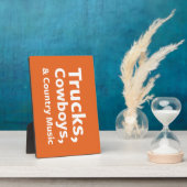 Vrachtwagens, cowboys en country Music Fotoplaat (Zijkant)