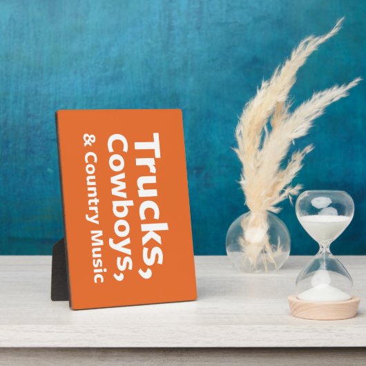 Vrachtwagens, cowboys en country Music Fotoplaat (Zijkant)