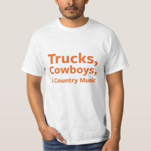 Vrachtwagens, cowboys en country Music T-shirt