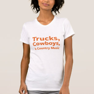 Vrachtwagens, cowboys en country Music T-shirt