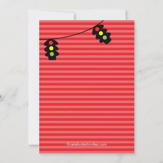 Vrachtwagens en auto's - uitnodiging van afgelopen (Achterkant)