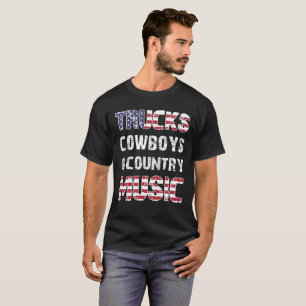 vrachtwagens en landmuziek t-shirt