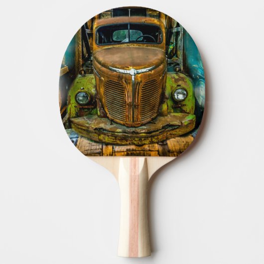 vrachtwagens met whisky tafeltennisbatje (Voorkant)