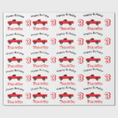 Vrachtwagens ophalen Naam en leeftijd vrachtwagens Cadeaupapier (Vlak)