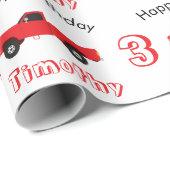 Vrachtwagens ophalen Naam en leeftijd vrachtwagens Cadeaupapier (Rol Hoek)