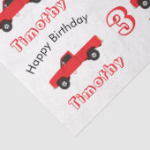 Vrachtwagens ophalen Naam en leeftijd vrachtwagens Tissuepapier (Detail)