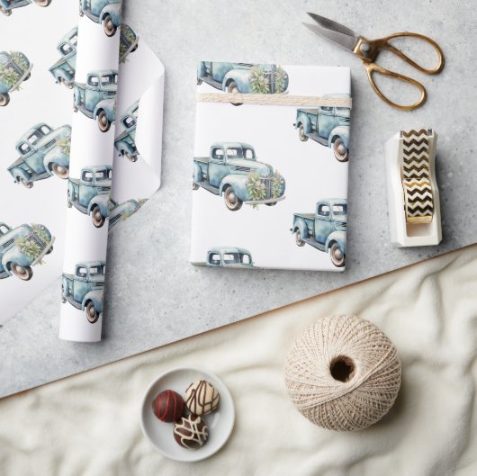 Vrachtwagens Papa Verjaardag Cadeaupapier (Crafts)