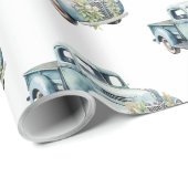 Vrachtwagens Papa Verjaardag Cadeaupapier (Rol Hoek)