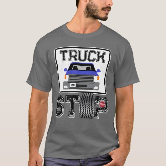 Vrachtwagens stoppen met de koele vaart t-shirt (Voorkant)