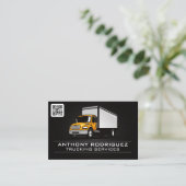 Vrachtwagens | Vervoersdiensten | QR Code Visitekaartje (Staand voorkant)