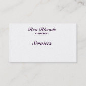 Vrachtwagens, Visitekaartjes voor personenauto's (Achterkant)