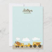 Vrachtwagens voor de aanmaak van dozen kaart (Achterkant)