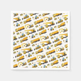 Vrachtwagens voor de bouw van autoconstructies servet