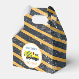 Vrachtwagens voor de bouw van betonstaal bedankdoosjes