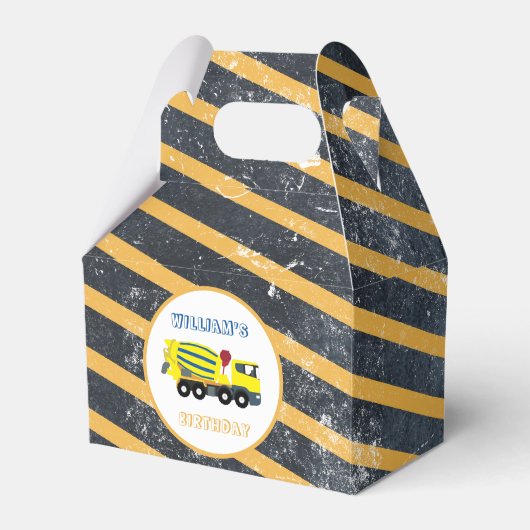 Vrachtwagens voor de bouw van betonstaal bedankdoosjes (Voorkant Zijde)