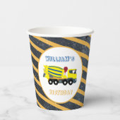 Vrachtwagens voor de bouw van betonstaal papieren bekers (Achterkant)