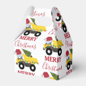 Vrachtwagens voor de bouw van kerst bedankdoosjes (Achterkant)